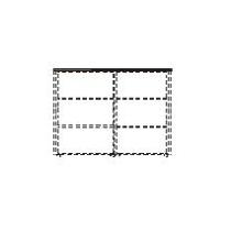 Dekorační horní obkladová deska LINE OFFICE, 167,6x42,9x3,8cm