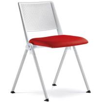 Jednací a konferenční židle GO! 116-N0, čalouněný sedák, plastový opěrák