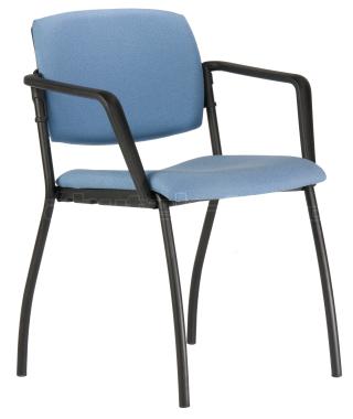Jednací židle s područkami 2090 N ALINA, černá konstrukce