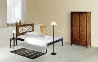 Kovová postel CHAMONIX 200x90 cm