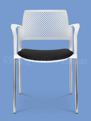 Jednací a konferenční židle DREAM+ 103-WH/B-N1, konstrukce černá, područky
