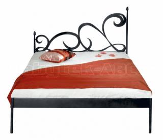 Kovová postel CARTAGENA kanape 200 x 160 cm
