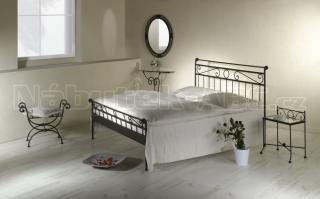 Kovaná postel ROMANTIC 200 x 180 cm