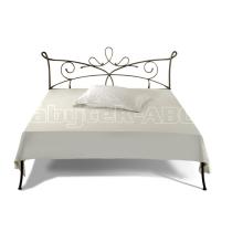 Kovaná postel SIRACUSA, kanape 200 x 140 cm