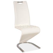 Jídelní čalouněná židle H-090 bílá
