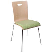 Konferenční židle TULIP (čalouněná, chromovaná konstrukce)