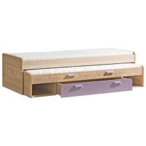 LIMO L16 výsuvná postel s úl. prostorem fialová