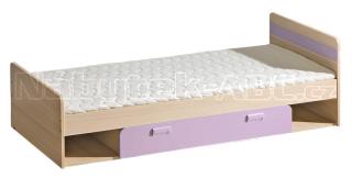 LIMO L13 postel, úložný prostor, fialová, 198,5x84 cm