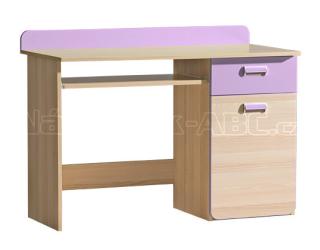 LIMO L10 pracovní stůl, fialový