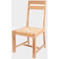 Teaková židle NANDA XL, sedák mořská tráva 