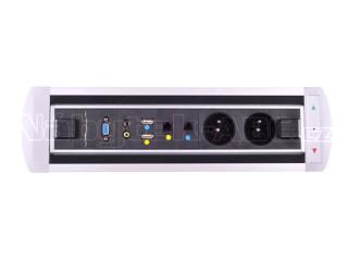 Elektrický otočný panel, VAULT  BTCZ 012, 2x el. zás.,2xdeata,video,audio,VGA,ASB