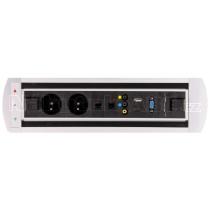 Elektrický otočný panel, VAULT BTCZ 043, 2x el.zás.,2x data, video, VGA, USB, HDMI
