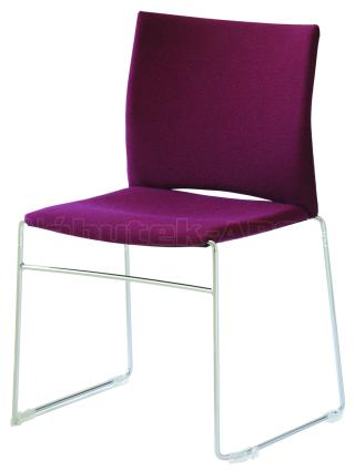 Čalouněná židle s chromovým rámem WEB (WB950.002) 