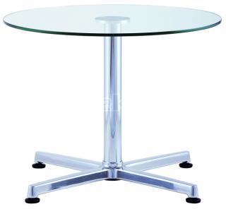 Konferenční stůl IRIS TABLE, IR 856.01, čiré sklo, Ø 60cm
