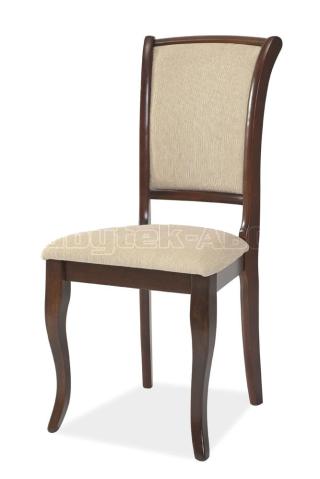 Jídelní čalouněná židle, ALICANTO, barva tmavý ořech