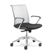 Kancelářská židle LYRA NET 203-F80-N6, hliníkový kříž