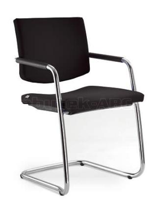 Jednací a konferenční židle SEANCE 096-KZ-N4, chromovaná konstrukce