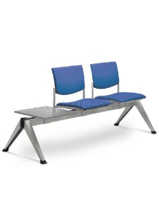 Multisedák dvoumístný SEANCE 099/2T-N2, stoleček, podnož v barvě efekt hliník
