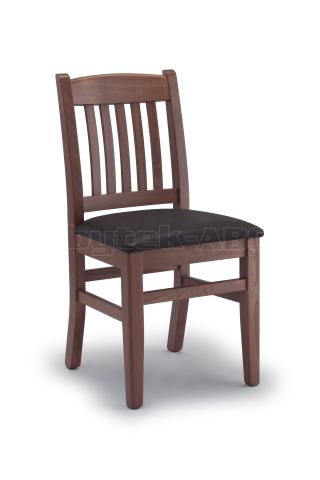 Jídelní a kuchyňská židle Art. 41, čalouněný sedák, buk