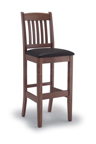 Barová židle Art. 41 SGABELLO 410, čalouněný sedák, buk 