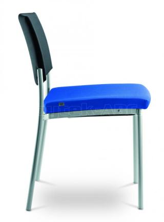 Jednací a konferenční židle SEANCE ART, 190-N4,  chromovaná konstrukce