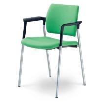 Jednací a konferenční židle DREAM 110/B-N4, konstrukce chromovaná, područky