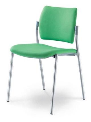 Jednací a konferenční židle DREAM 111-N2, konstrukce v barvě efekt hliník