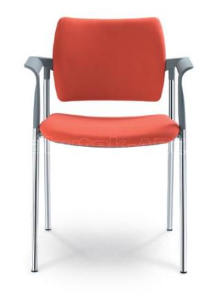 Jednací a konferenční židle DREAM 111/B-N4, konstrukce chromovaná, područky