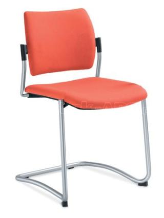 Jednací a konferenční židle DREAM 130-N2, konstrukce v barvě efekt hliník