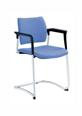 Jednací a konferenční židle DREAM 130/B-N1, konstrukce černá, područky