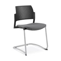 Jednací a konferenční židle DREAM+ 101-BL-N2, konstrukce efekt hliník