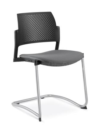 Jednací a konferenční židle DREAM+ 101-BL-N2, konstrukce efekt hliník