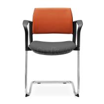 Jednací a konferenční židle DREAM+ 104-BL/B-N2, konstrukce efekt hliník, područky