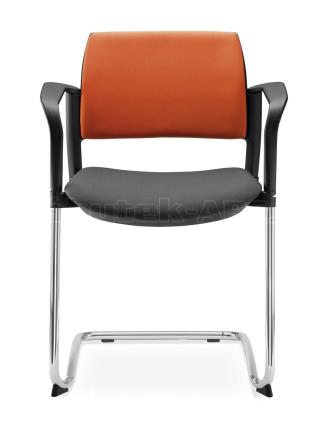 Jednací a konferenční židle DREAM+ 104-BL/B-N2, konstrukce efekt hliník, područky