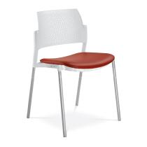 Jednací a konferenční židle DREAM+ 100-WH-NO, konstrukce bílá