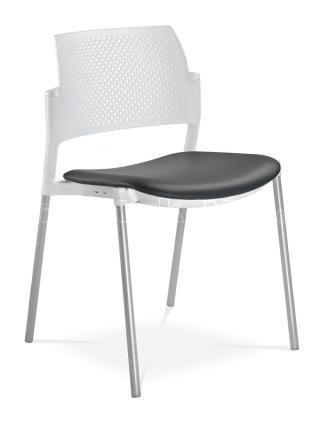 Jednací a konferenční židle DREAM+ 100-WH-N2, konstrukce eferkt hliník
