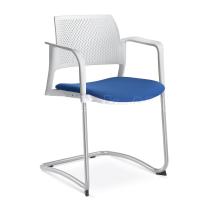 Jednací a konferenční židle DREAM+ 101-WH/B-N1, konstrukce černá, područky