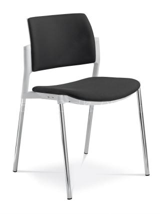 Jednací a konferenční židle DREAM+ 103-WH-N4, konstrukce chromovaná