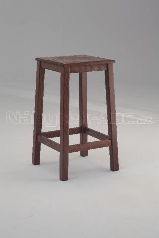Barová židle SGABELLO RUSTICO ALTO 412, celodřevěná, jasan