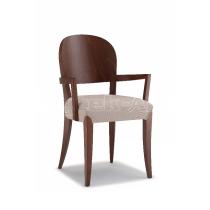 Jídelní a kuchyňská židle SGUERO 210, čalouněný sedák, područky, buk