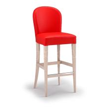 Barová židle SGUERO 430, celočalouněná, buk