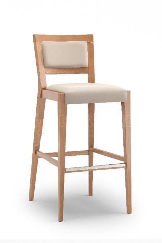 Barová židle VIENNA 420, čalouněná, buk 