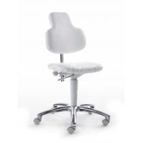 Multifunkční židle MedMax MEDI se světle šedou kostrou, potah