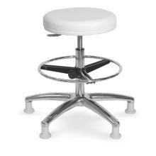 Otočná stolička MEDI s kruhem a světle šedými plastovými díly