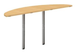 Přídavný stůl oblouk OfficePlus B, 1625x450mm (přísed)