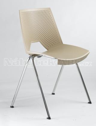 Plastová židle STRIKE 2130 PC, písková