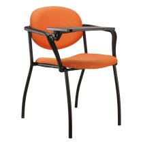 Jednací konferenční židle WENDY čalouněná (černá konstrukce)