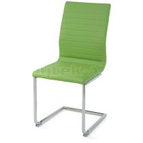 Dining chair CHROME frame, PU green Nr.8815-6